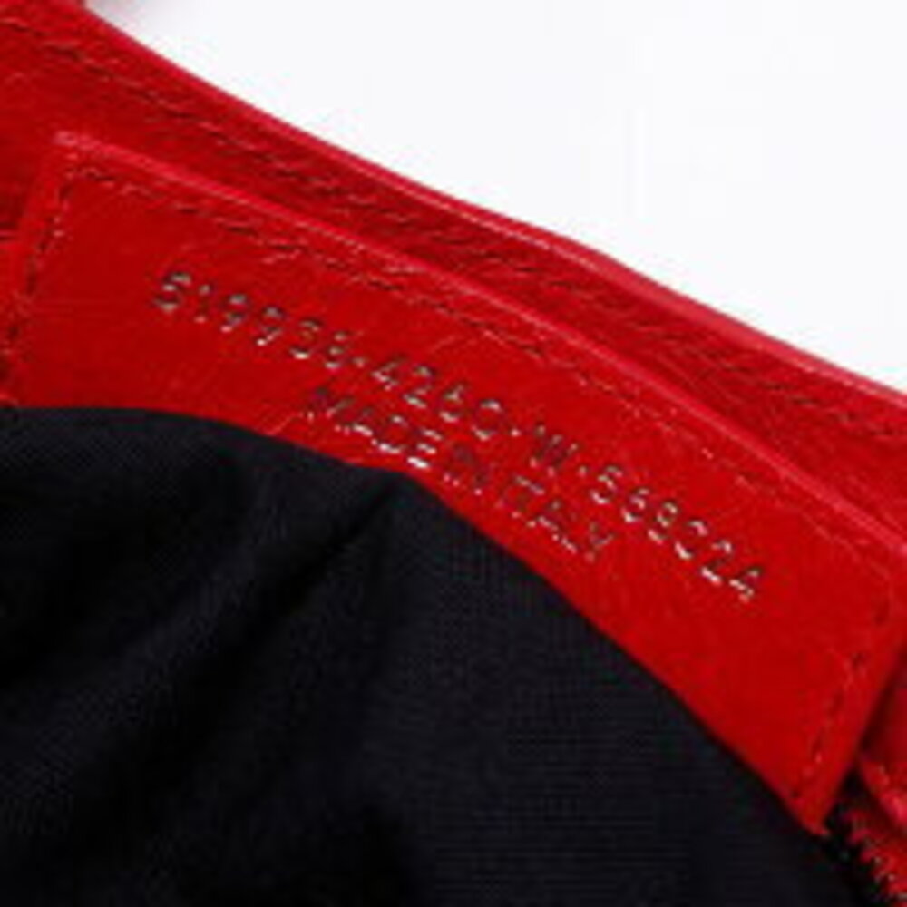 Balenciaga Giant City Leather Shoulder Bag Red - Picture 11 of 13